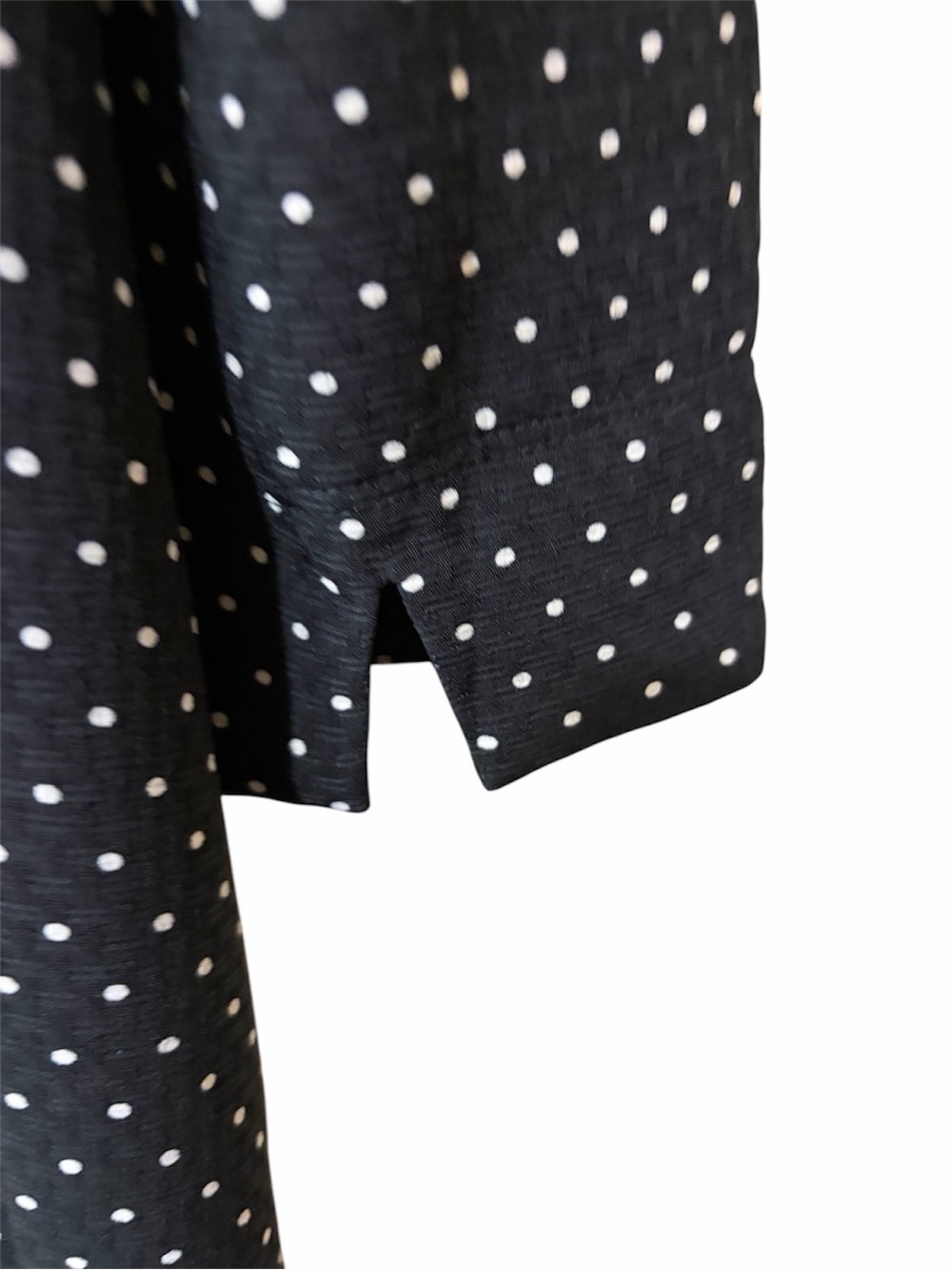 LOFT Black & White Polka Dot Blouse - Size S - Picture 4 of 6